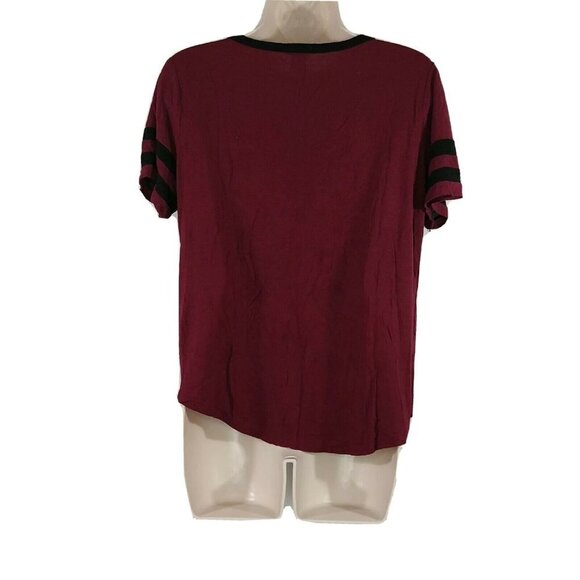 Bozzolo Shirt T-shirt Knit Top V-neck Women Size M - Picture 3 of 5